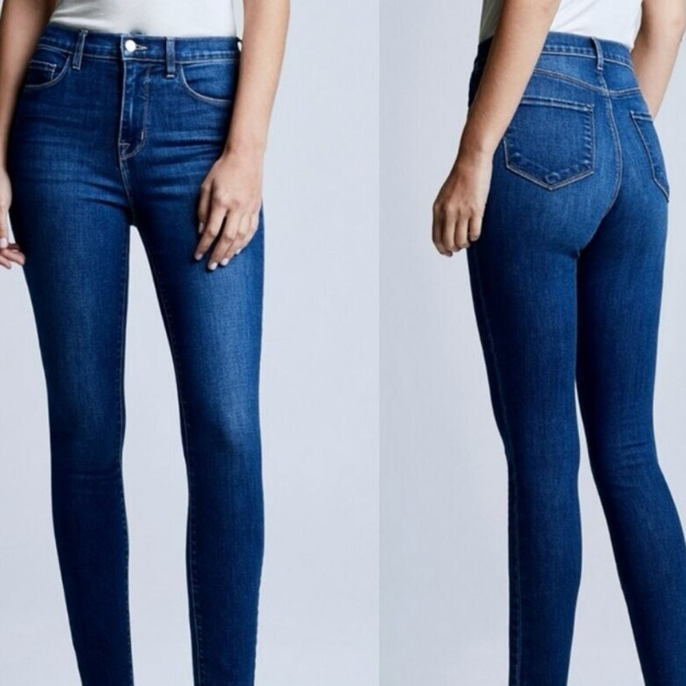 L’AGENCE Monique High Rise Skinny Jeans Size 27 Dark‎ Wash